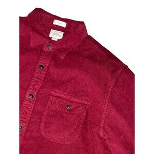 J.Crew Men's Red Corduroy Button Down Classic Long Sleeve Shirt Size M